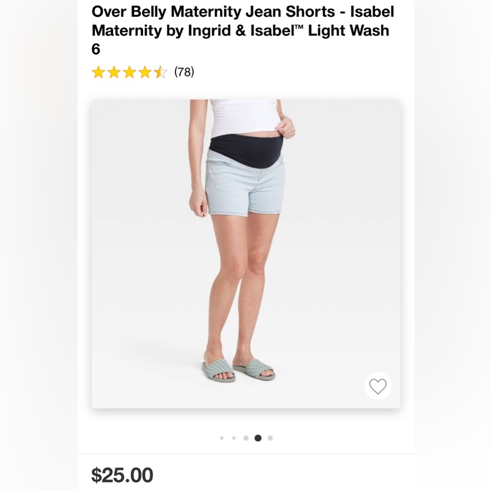Over-belly Isabel Maternity shorts